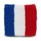 France Country Flag Cotton Sweatband / Wristband