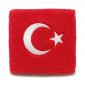 Turkey Country Flag Cotton Sweatband / Wristband