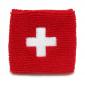 Switzerland Country Flag Cotton Sweatband / Wristband